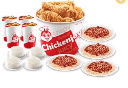 bucket chicken jollibee|CHICKENJOY BUCKET WITH RICE, JOLLY SPAGHETTI,.